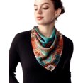 thumbnail image 3 of CHUNTIAN 100% Pure Mulberry Silk Square Scarf 27"x27" Women Neckerchief Headscarf Gift Packed, 3 of 6