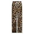 thumbnail image 4 of Animal Print Pajamas Leisure Trousers Soft Warm Sleepwear Bottoms Loose Retro Nightwear, 4 of 6