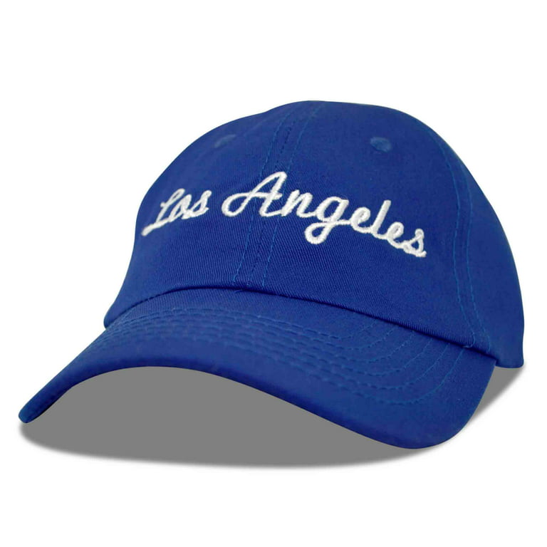 DALIX Los Angeles Baseball Cap Mens Womens Hats LA in Royal Blue