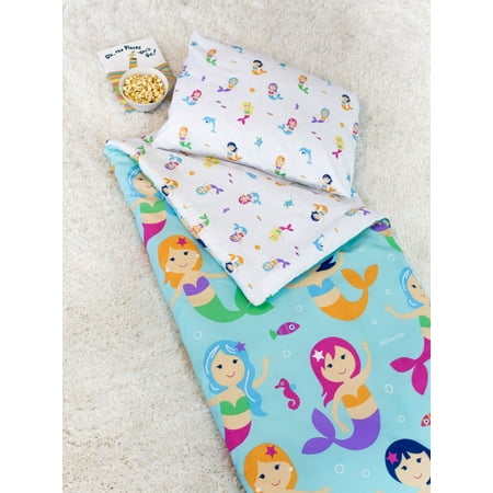 Mermaid Sleeping Bag With Pillowcase For Kids By Wildkin Walmart Com