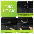 thumbnail image 4 of GIANNA Set of 3 Hardside Luggage, Expandable Rolling Luggage with TSA Lock and Spinner Wheels, Black, 4 of 9