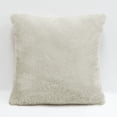 thumbnail image 4 of Home Soft Things Faux Fur Throw Pillow Cover 4 Piece Set-Feather Gray - 20" x 20", 4 of 9