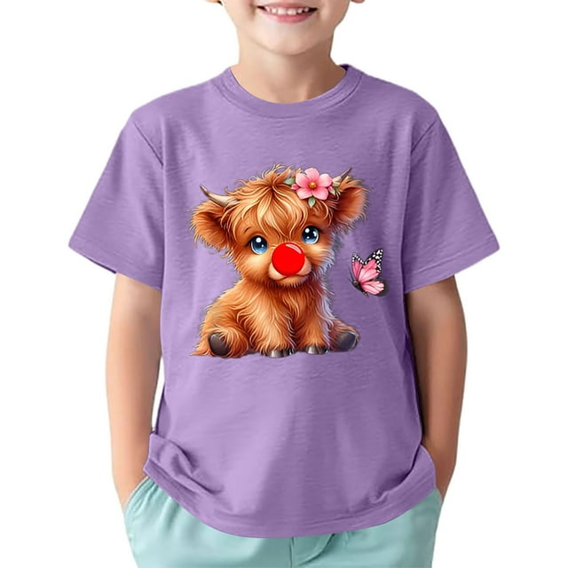 Haut Épais à Bretelles avec Cœur, T-Shirt à Manches Courtes pour Fille, Imprimé Sport, Décontracté, Confortable, Col Rond pour Enfants