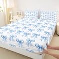 thumbnail image 3 of Castle Fairy Kawaii Ribbon Bowtie Twin Sheet Sets for Female Men,Dreamy Bow Bedding, 3 of 7