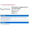 thumbnail image 2 of Front Track Bar - Compatible with 1991 - 1992 Jeep Comanche, 2 of 2