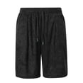 thumbnail image 6 of EOYWHK Mens Drawstring Shorts Elastic Waist with Pockets Mens Gym Shorts for Men Soft Lightweight Breathable Activewear Daily Wear Outdoor Black, Size L, 6 of 9