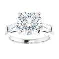 thumbnail image 2 of Nerissa Three Stone Moissanite Engagement Ring Round 3.50 Carats, 2 of 5