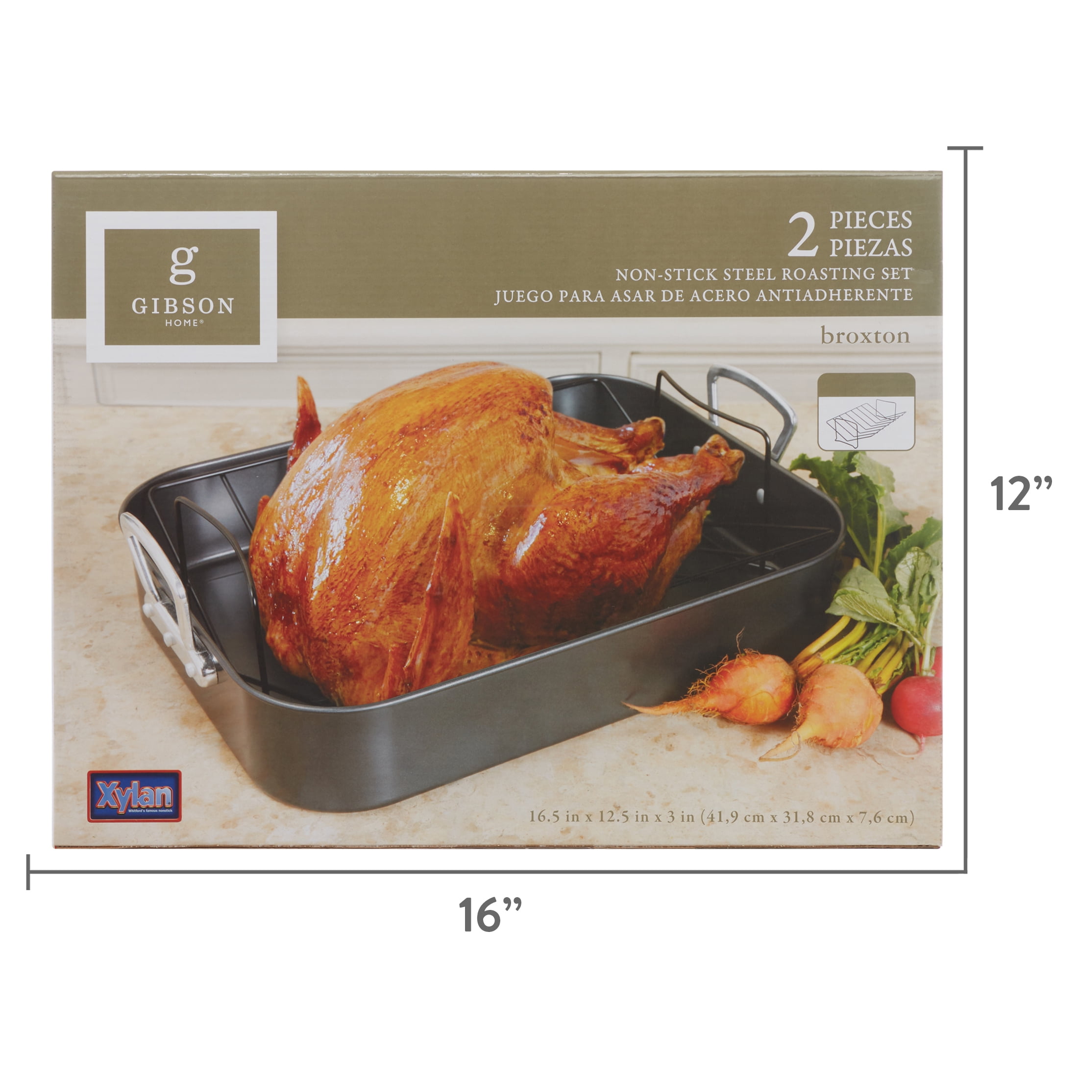 Mainstays Roaster With Rack, Piece