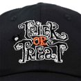 thumbnail image 2 of DALIX Trick or Treat Hat Kids Boys Girls Halloween Baseball Cap in Black, 2 of 7