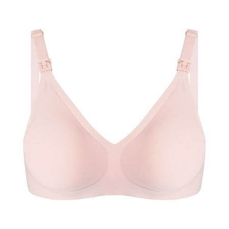 Wycnly Bras for Women Womens Wireless Bras Womens Seamless Nursing Bras for Breastfeeding Comfort Lightly Lined Wirefree Underwire Bra Ladies Push up Tshirt Bralettes Flash Deals