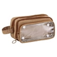 thumbnail image 2 of Dmlowu Detachable Pencil Pouch, Waterproof Large Capacity Clear Pencil Case for Stationery Office Desk, Solid Color, 2 of 7