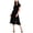 black, variant on Dex Womens Smocked Waist Midi Dress, Black, X-Small
