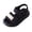 Black, variant on Staki Big Girls Sandals Toddler Girls Sandals Summer Flats Dress Shoes for Baby Little Kids Girl(White,11.5 Little Kid)
