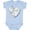 AE-Light Blue, variant on Lung Cancer Awareness White Ribbon Around Heart Boys or Girls Baby Bodysuit