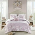 thumbnail image 3 of Cotton Bedding Set, Floral Paisley Comforter Set Full/Queen, Pink Comforter Set,Polyester Bed In A Bag, Household Supplies & Décor Bedding Bedding Sets Floral Paisley Comforter Set Full/Queen, 3 of 24