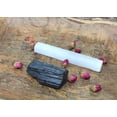 thumbnail image 2 of Black Tourmaline Chunk and 1 Selenite Stick 5", High Grade, Selenite Crystal, Gympsum, Healing Crystals, For Reiki Healing, 2 of 2