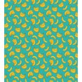 thumbnail image 3 of Yellow and Blue Duvet Cover Set, Tropical Bananas Pattern in Vivid Tones Exotic Style Palm Summer Graphic, Decorative 3 Piece Bedding Set with 2 Pillow Shams, King Size, Teal Yellow, by Ambesonne, 3 of 3