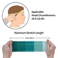 thumbnail image 4 of Rateoe Teal Color Pattern Sports Headbands ,Moisture Wicking Workout Headband, Sweatband Headbands for Running,Cycling,Yoga,Hairband for Women and Men, 4 of 9