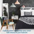 thumbnail image 5 of PiccoCasa Bohemian Duvet Cover Set 4 Piece Microfiber Bedding for Twin Bed, Black, 5 of 6