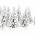 thumbnail image 2 of 10 Paquetes 1/75 OO Cedar Tree Modelo Para El Diseño De La Calle Del Ferrocarril Diorama 12 Cm, 2 of 9