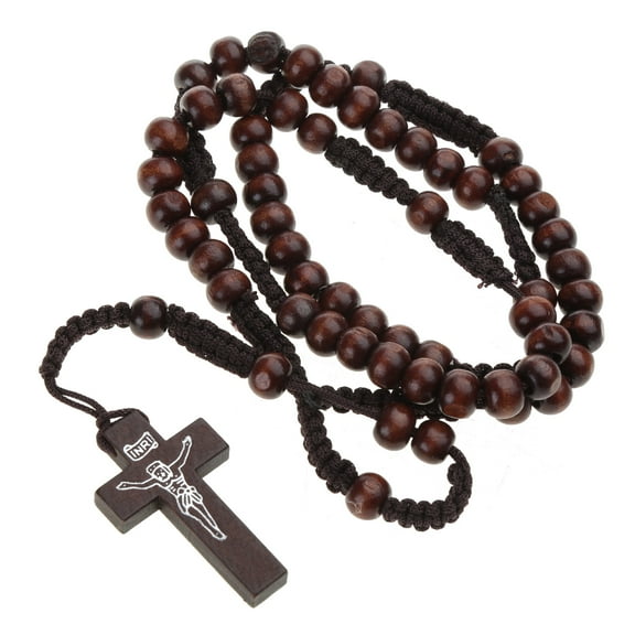 lixuesong Wood Beads Rosary Necklace Bead Hangable Pendant for Men Female Unisex Praying Meditation Supplies