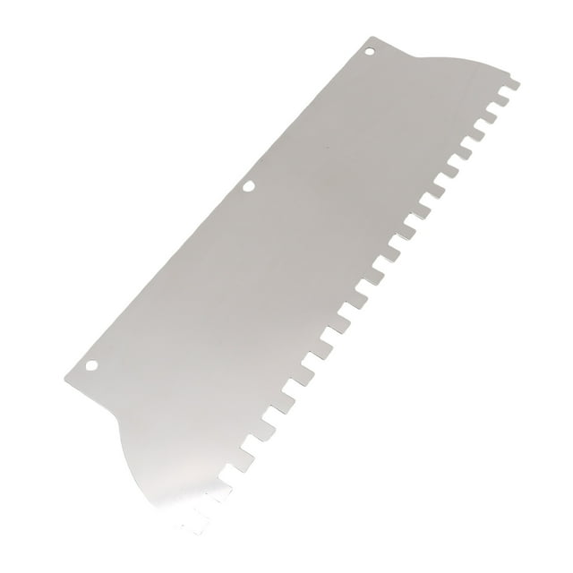 Square Notched Tile Trowel Stainless Steel Square Notch Trowel 2/5 X 2/5 Inch for Large Format Tiles and Flooring Installation