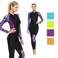 thumbnail image 2 of Women Wetsuit Full Body Swimsuit Diving Suit,Ladies Long Sleeve Sun UV Protection keep Warm UPF UV 50+ for Swimming Surfing Snorkeling Kayaking, 2 of 8