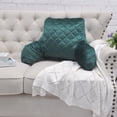 thumbnail image 3 of Home Soft Things DO-IT-YOURSELF Velvet Quilted Bedrest Pillow Backrest Pillow - Sea Pine-1 - 20" x 18" x 17", 3 of 7