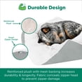 thumbnail image 4 of FurHaven Stone-Embossed Faux Fur Pouf Pet Bed for Dogs and Cats - Gray, Extra Small, 4 of 9