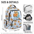 thumbnail image 6 of HUIACONG Cute Reading Capybara Print School Backpack for Kids Teens Age 5-16 Multi Pockets Water Resistant Bookbag with Adjustable Padded Straps Lightweight Casual Daypack for School Travel, 6 of 7