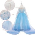 thumbnail image 2 of Elsa Frozen 2 Princess Dress up Costume Halloween for Girls With Accessories, 2 of 7
