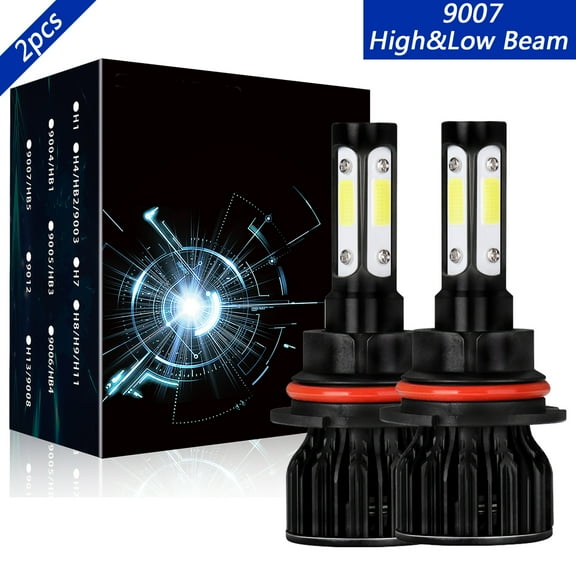 Obndvu 9007 Hi-Low Dual Beam for Ford Ranger 1993-2011 LED Headlight 6000K White 2x