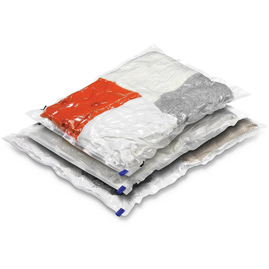 Honey Can Do Combo Vacuum Storage Bags, Clear (Pack of 3)