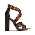 thumbnail image 2 of DKNY Womens Emelen Leather Ankle Strappy Sandals, 2 of 3