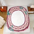 thumbnail image 5 of jejeloiu Pink Batik Aesthetic Bed Sheets,Southwestern Aztec Geometric King Sheets For Tiger Lover 4-Piece, 5 of 7