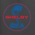 thumbnail image 2 of Wild Bobby, Shelby Cobra USA Logo Emblem Powered by Ford Motors, Cars and Trucks, Front and Back Unisex Crewneck Graphic Sweatshirt, Charcoal, Small, 2 of 4