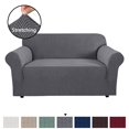 thumbnail image 1 of H.VERSAILTEX Housse Stretch en Jacquard Spandex 1 Pièce, Gris Anthracite, 1 of 7