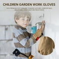 thumbnail image 5 of HANDLANDY 2Pairs Kids Genuine Leather Work Gloves, Kids Gardening Gloves for ages 8-11, Large, 5 of 7