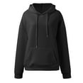 thumbnail image 4 of Zip Up Hoodie Women Seamless Hoodie Workout Pullover for Travel Gym Casual Ladies' Fashionable And Casual Solid Color Round Neck Long Sleeved Pocket Sweatshirt And Hoodie, 4 of 5