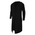 Cathalem Mens Cardigan Sweater without Pockets,Long Hooded Cardigan