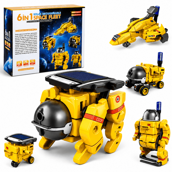Beefunni 6-in-1 Solar Robot Kit for Kids Boys 8 9 10 11 12 Years, STEM Toys Educational Science Kit for Kids Ages 8-12, Birthday Gift for Boys.