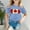 Light Blue, variant on Shirts for Girls Print Toddler Girl Short Sleeve Shirt Round Neck Summer Outfits for Girls Shirts for Girls 4-5 Years Girls Fashion