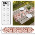 thumbnail image 3 of Palm Tree Monstera Table Runner Linen Burlap Table Runner 72 Inches Long Rust Red Leaf Boho Botanical Tropical Dresser Scarves for Kitchen Island Coffee Dining Room Party Holiday Decor 16"x72", 3 of 8