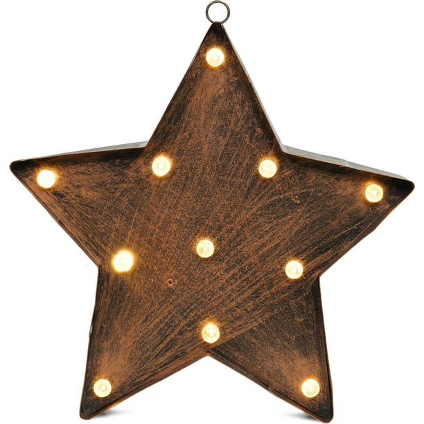 Better Homes & Gardens Outdoor Star Marquee Sign - Walmart ...