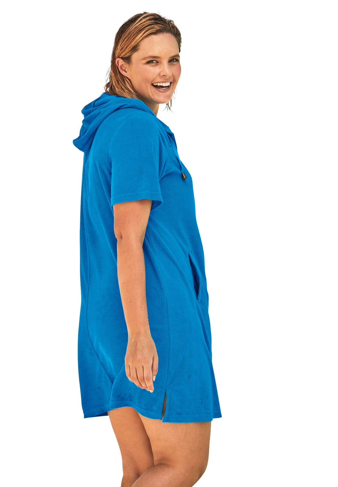 terry swim cover up plus size