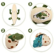 MaoGoLan 24 Alligator Mommy Stuffed Animal with 3 Baby Alligator and 3 Eggs Crocodile Plush Toy