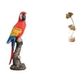 thumbnail image 1 of Figura de loro,Estatua de loro Escultura animal Figura de loro,Estatua de jardín coleccionable de adorno de escritorio,Escultura de hojas,Estatua de hoja de metal Escultura de hoja Decoración, 1 of 8