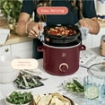 thumbnail image 3 of Beautiful 2 qt Slow Cooker Set, 2-Pack, White Icing and Merlot by Drew Barrymore, 19340, 100 W, 3 of 15
