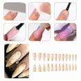 thumbnail image 5 of RAGUPEL 24Pcs Glue on Nails for Women,Hand-Painted Pattern Stiletto Press on Nails,Fresh and Natural Nails Press On,Press on Nails Long for Daily Life,Dating,Party,Taking Pictures,Style2, 5 of 7