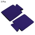 thumbnail image 3 of Uxcell Can Cooler Sleeves  Insulated Collapsible Neoprene Covers 2.6mm for 12 Oz Cans Bottles, Blue Purple Pack of 3, 3 of 5